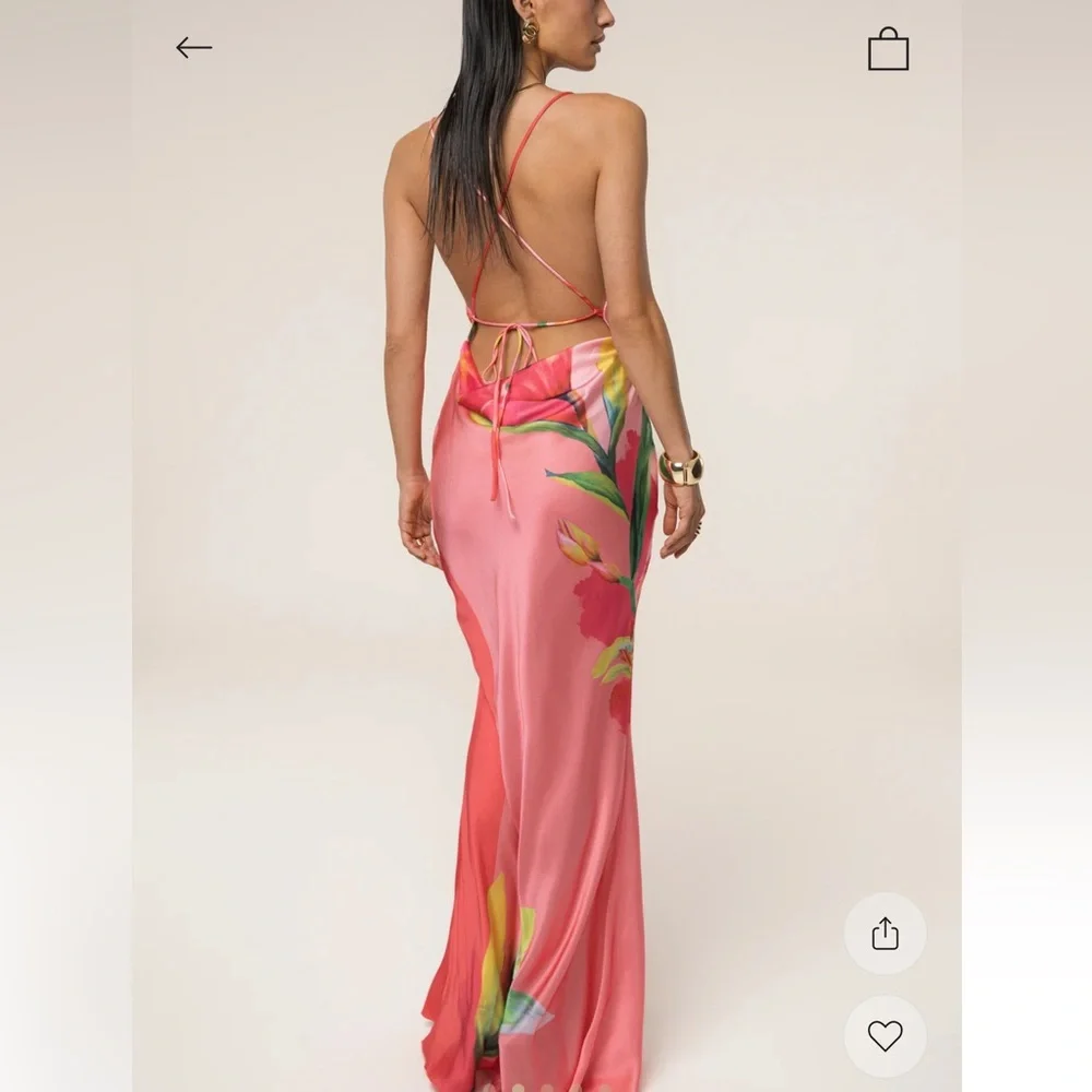 JLUXLABEL Pink Floral Maxi Dress - Picture 2 of 4